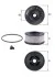 Фільтр паливний Mahle HYUNDAI/KIA Santa Fe/Sorento \'\'2.0-2.2 CRDI \'\'15-21 MAHLE / KNECHT KX591D (фото 1)
