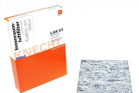 Фільтр салону Mahle VW, Seat MAHLE / KNECHT LAK63