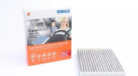 Фильтр салона NISSAN X-TRAIL III 14-, RENAULT LODGY 12- CareMetix MAHLE / KNECHT LAO891