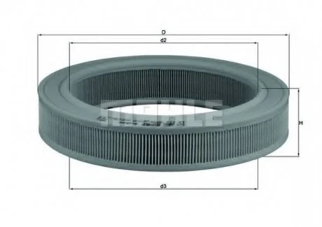 Фільтр повітряний Mahle Opel MAHLE / KNECHT LX113
