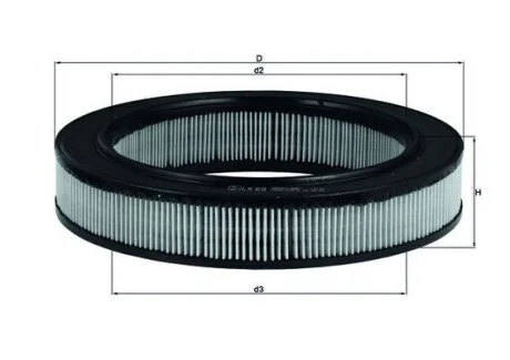 Фільтр повітряний Mahle Opel MAHLE / KNECHT LX69