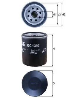 Масляный фильтр MAHLE / KNECHT OC1397