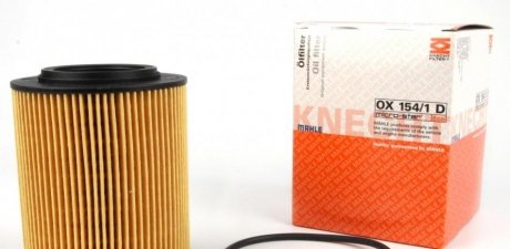 Фільтр олії BMW E36/39/46/55 MAHLE / KNECHT OX154/1D (фото 1)