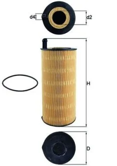 Фільтр масляний MAHLE / KNECHT OX4239D (фото 1)