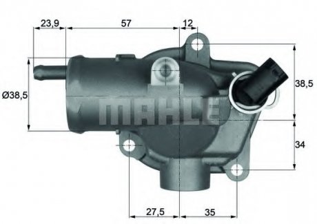 Термостат Behr 2.426.87.355 MERCEDES-BENZ MAHLE / KNECHT TH1187 (фото 1)