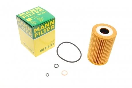 Фильтр масляный двигателя MANN HU715/4X