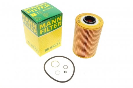Фильтр масляный двигателя MANN HU930/3X (фото 1)