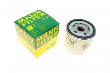 Фильтр масляный двигателя FORD FOCUS I, II, III 98-, FIESTA IV, V, VI 96- MANN W7008
