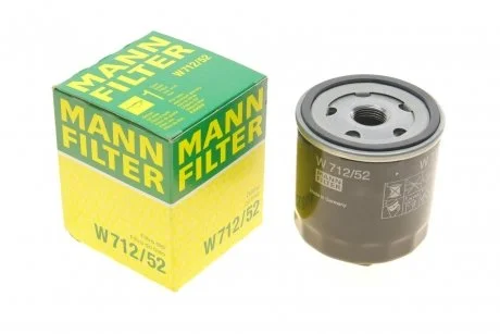 Фільтр масляний двигун MANN W712/52