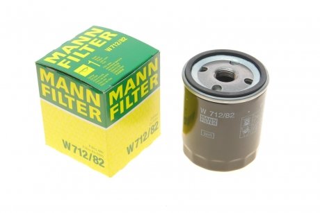Фильтр масляный двигателя MANN W712/82 (фото 1)