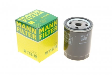 Фильтр масляный двигателя OPEL MANN W713/18 (фото 1)