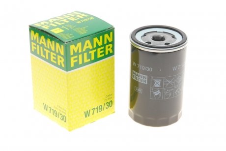 Фильтр масляный двигателя MANN W719/30 (фото 1)