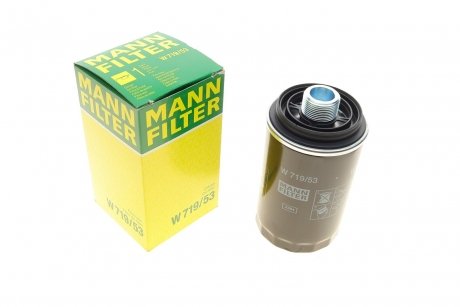 Фильтр масляный двигателя MANN W719/53 (фото 1)