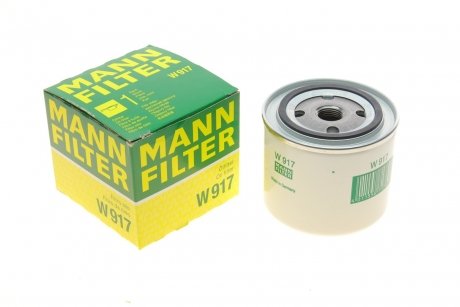 Фильтр масляный двигателя MANN W917 (фото 1)
