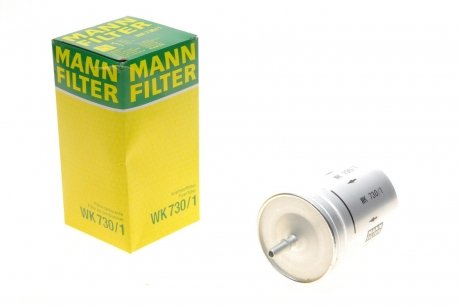 Фильтр топливный Golf IV/T5/A3 1.6/1.8/A4/A6 00>/Octavia >04 (бензин) -FILTER MANN WK 730/1 (фото 1)