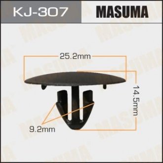 Клипса пластиковая MASUMA KJ307 (фото 1)