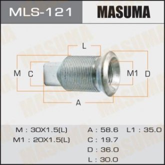 Болт MASUMA MLS121 (фото 1)