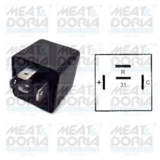 Реле повороту (12В) FIAT CINQUECENTO, DUCATO, ELBA, FIORINO, FIORINO/MINIVAN, PANDA, PANDA/HATCHBACK, TALENTO 10.80- MEAT&DORIA 7242001