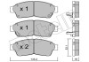 Комплект тормозных колодок Metelli 22-0149-0 (фото 1)