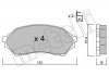 Комплект гальмівних колодок (дискових) Metelli 22-0387-0 (фото 1)