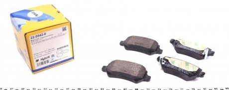 Комплект тормозных колодок с 4 шт. дисков Metelli 22-0542-0