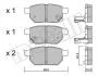 Комплект гальмівних колодок (дискових) Metelli 22-0746-0 (фото 10)
