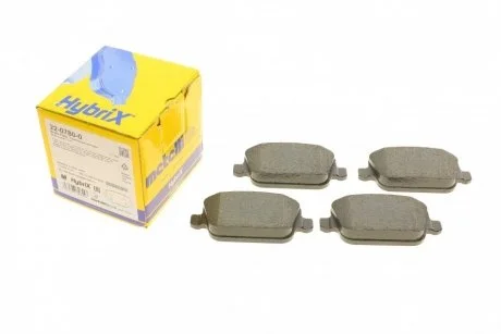 Комплект тормозных колодок с 4 шт. дисков Metelli 22-0780-0