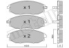 Комплект гальмівних колодок (дискових) Metelli 22-0845-0 (фото 1)