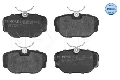 Колодки передние BMW Е30 MEYLE 0252117317 (фото 1)