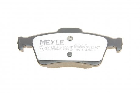 Комплект гальмівних колодок MEYLE 025 241 3717/PD (фото 1)