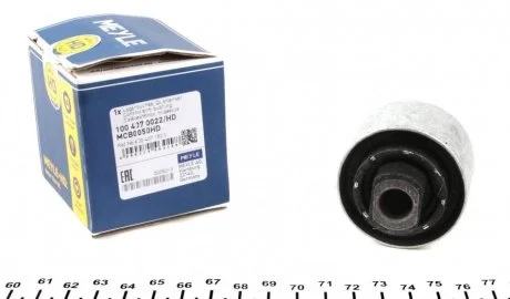 Сайлентблок важеля AUDI A4, A6, VW PASSAT, SEAT EXEO 94- передній міст низ MEYLE 100 407 0022/HD