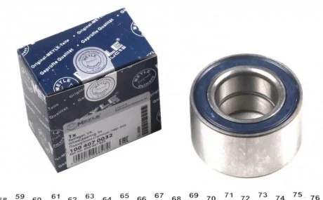 Подшипник ступицы SEAT AROSA, VW GOLF II, JETTA II, POLO 83-08 передний мост MEYLE 100 407 0032