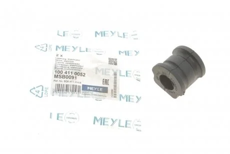 Втулка стабилизатора AUDI A1, SEAT IBIZA III-IV, VW POLO 01- передний мост MEYLE 100 411 0052