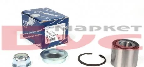 Підшипник ступиці NISSAN KUBISTAR, RENAUT KANGOO, LAGUNA I, RAPID 82- задній міст MEYLE 16-14 750 0018