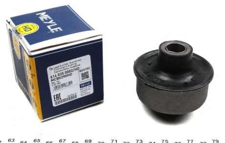 Сайлентблок рычага OPEL ASTRA F, VECTRA A 88-05 передний мост низ MEYLE 614 035 0002/HD