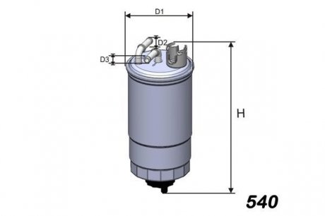Фильтр топливный VW / Seat 1.9 SDI / TDI 98-05 MISFAT M275 (фото 1)