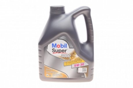 Олива моторна SUPER 3000 X1FORMULA-FE 5W30 / 4л MOBIL 152564