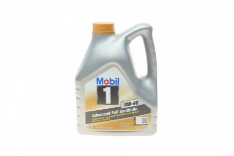 Мастило моторне Mobil 1 0W-40 (4 л) MOBIL 153692