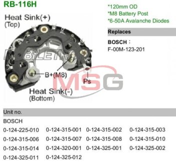 Діодний міст IBR201 MOBILETRON RB116H