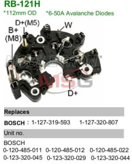 Діодний міст IBR844 MOBILETRON RB121H