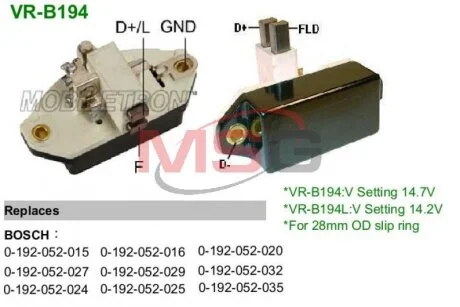 Регулятор напряжения IB378 MOBILETRON VRB194 (фото 1)