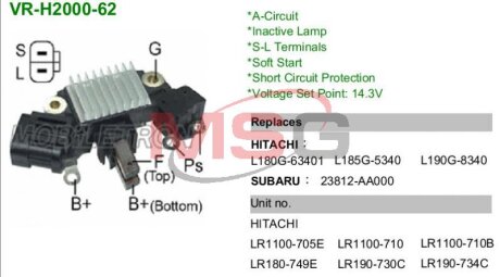 Регулятор напряжения IH744 MOBILETRON VRH200062