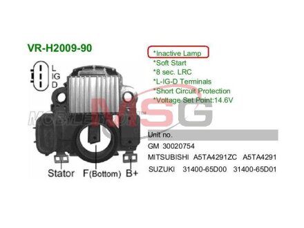 Регулятор напруги IM381 MOBILETRON VRH200990