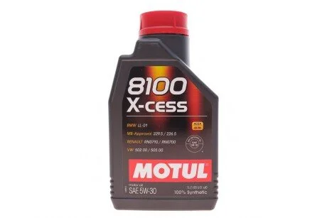Масло моторное Motul 8100 X-Cess 5W-30 (1 л) MOTUL 368101