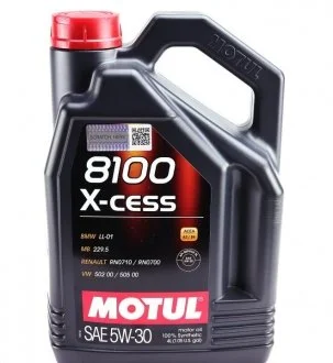 Масло моторное Motul 8100 X-Cess 5W-30 (4 л) MOTUL 368107