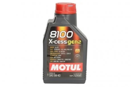 Масло моторное Motul 8100 X-Cess 5W-40 (1 л) MOTUL 368201