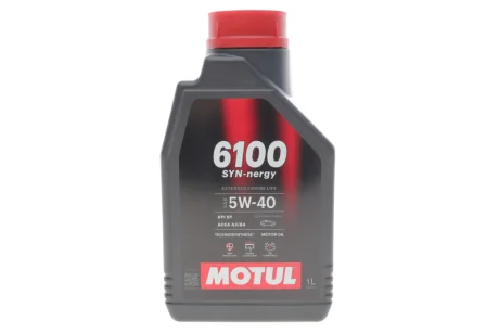 Олива моторна Technosynthese д/авто 6100 Syn-nergy SAE 5W40 (1L) MOTUL 368411 (фото 1)