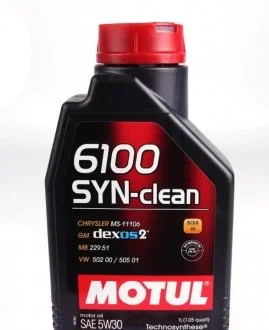 Масло моторное Motul 6100 Syn-Clean 5W-30 (1 л) MOTUL 814211