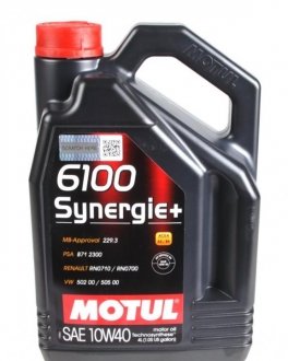 Масло моторное 6100 Synergie+ 10W-40 (4 л) MOTUL 839441