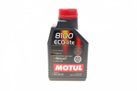 Мастило моторне 8100 Eco-Lite 5W-30 (1 л) MOTUL 839511